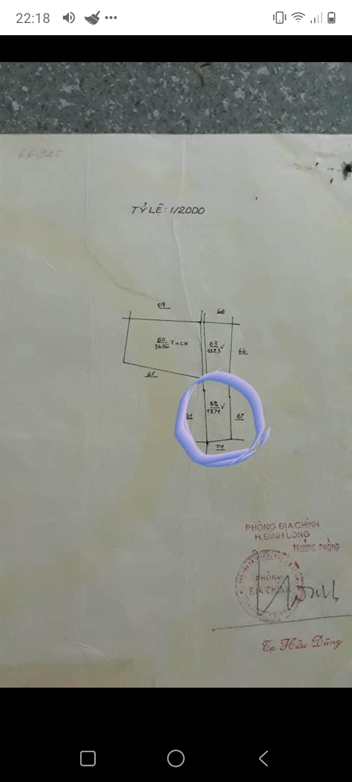 Bán đất kp1 thị trấn tân khai giá 65tr/m dt 26×50