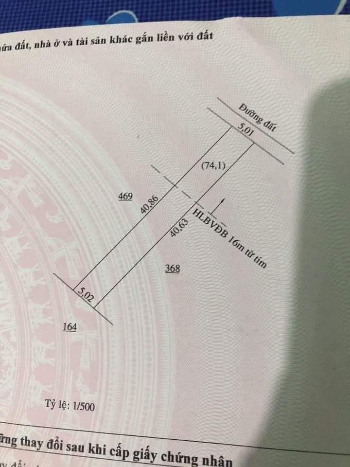 Bán đất Thanh Phú Giá 385tr dt 5x40x100tc