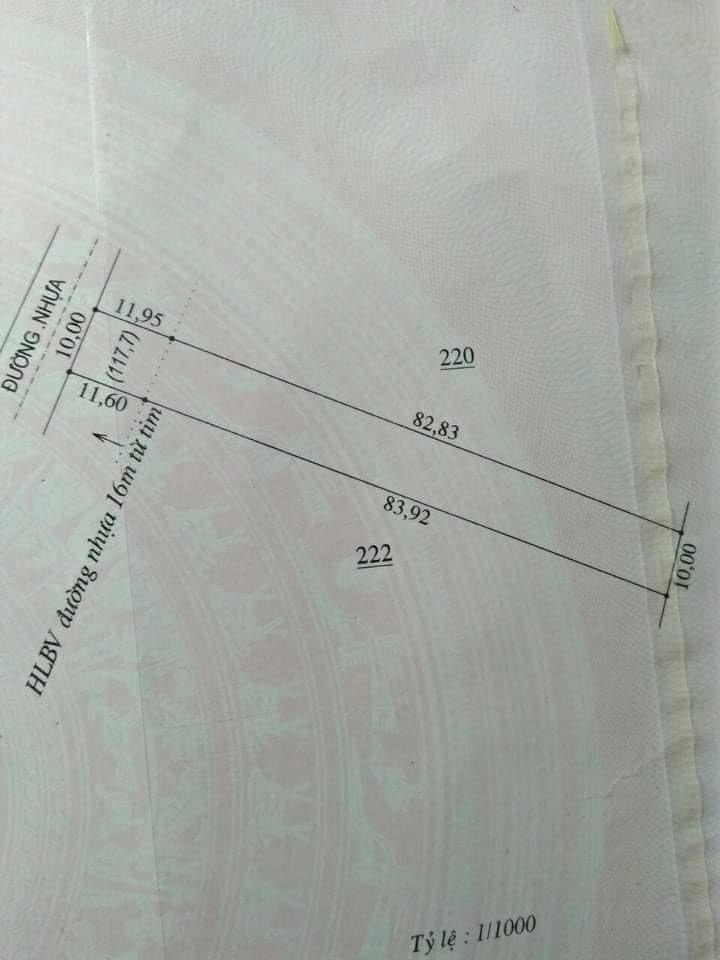 Bán đất An Khương giá 450tr dt 10x83x100tc.