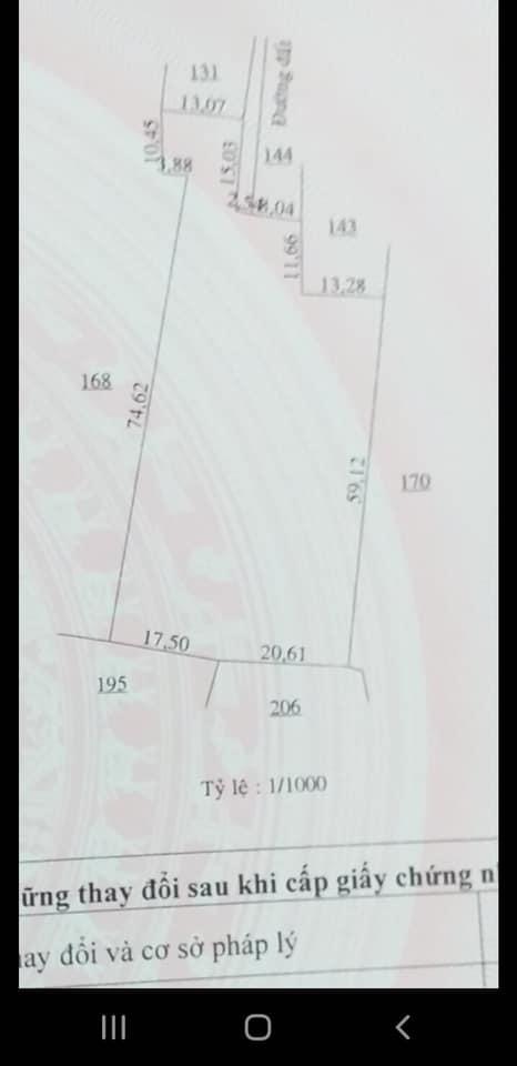 Bán đây An Lộc Giá 730tr dt 27x84x200tc