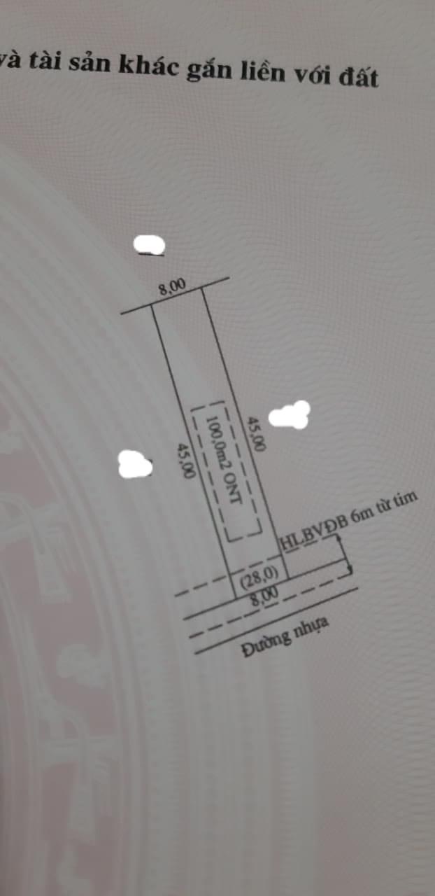 Lộc phú 340tr dt 8*45*100tc