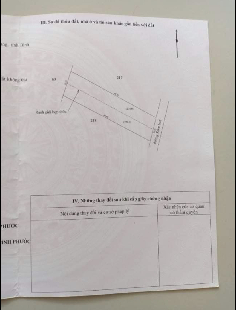 Bán 12*40 mt nhựa đường xóm huế phước long gia 90tr/m