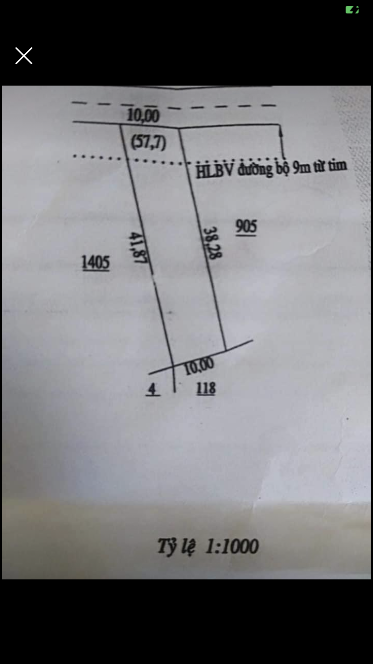 Bán đất kp2 Tân khai giá 1,3ty dt 10x40x100tc