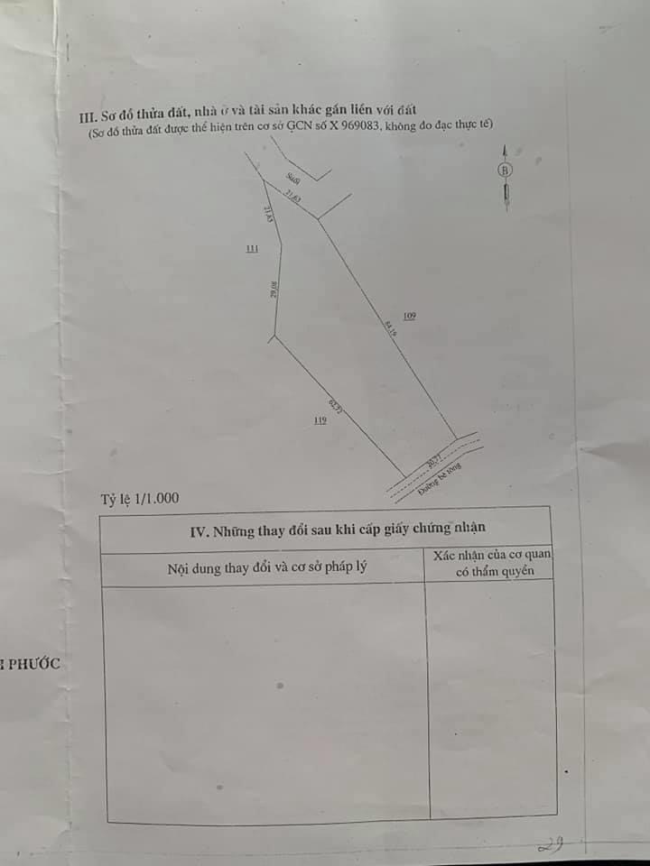 Cách nhựa liên xã loc thai 150m có 20*84 đường bê tông giá 65tr/m