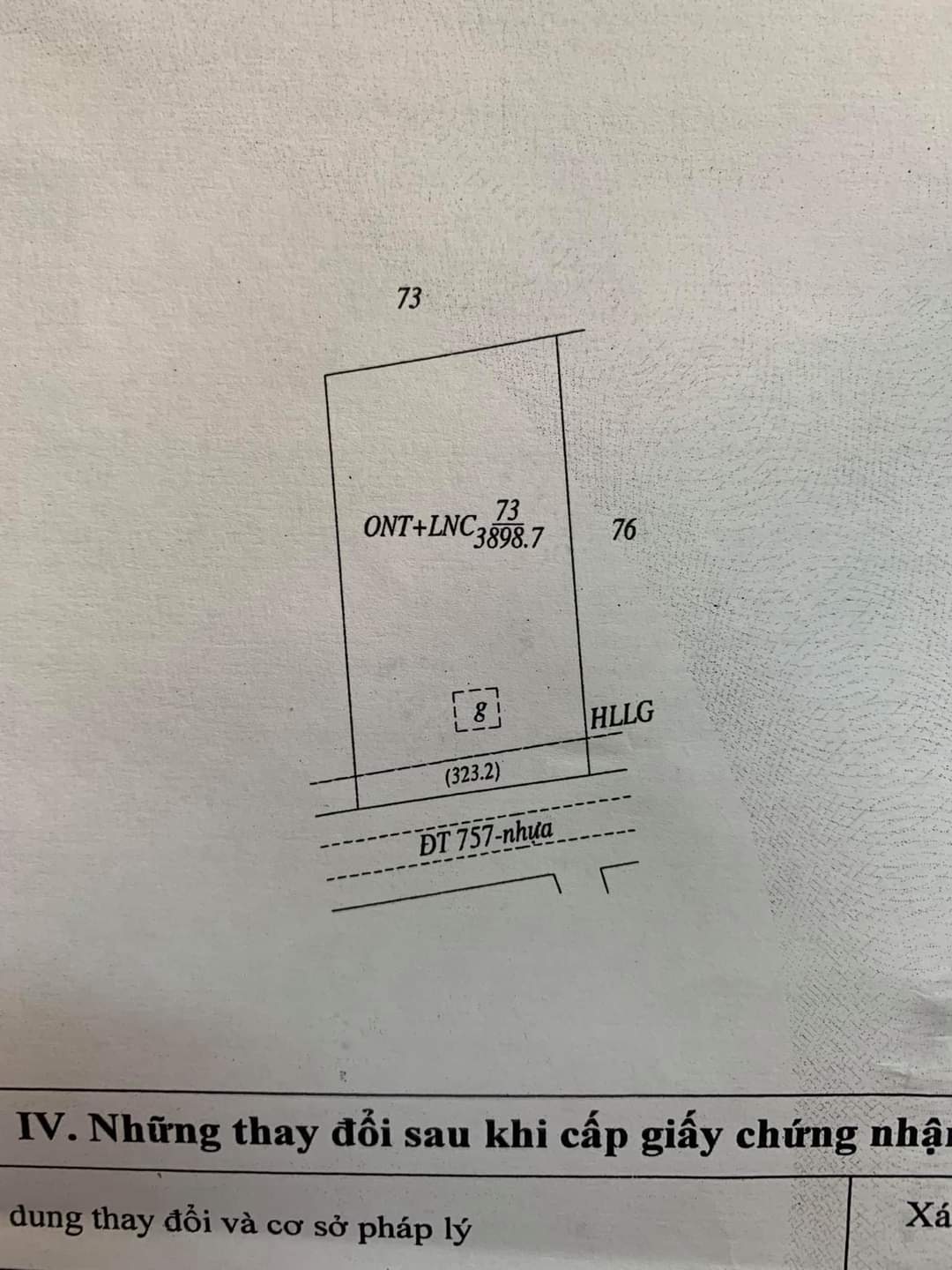 Bán đất xã An Khương DT 45×87 200tc giá 65tr/m