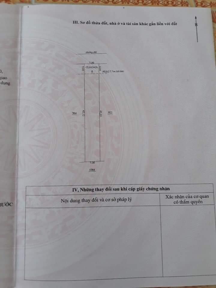 Bán đất minh hưng chơn thành giá 1tỷ450 dt 7×42×100tc.