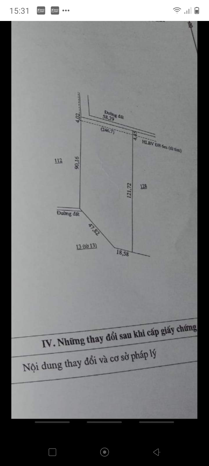 Bán đất minh thành chơn thành giá 1tỷ300 dt 58×90