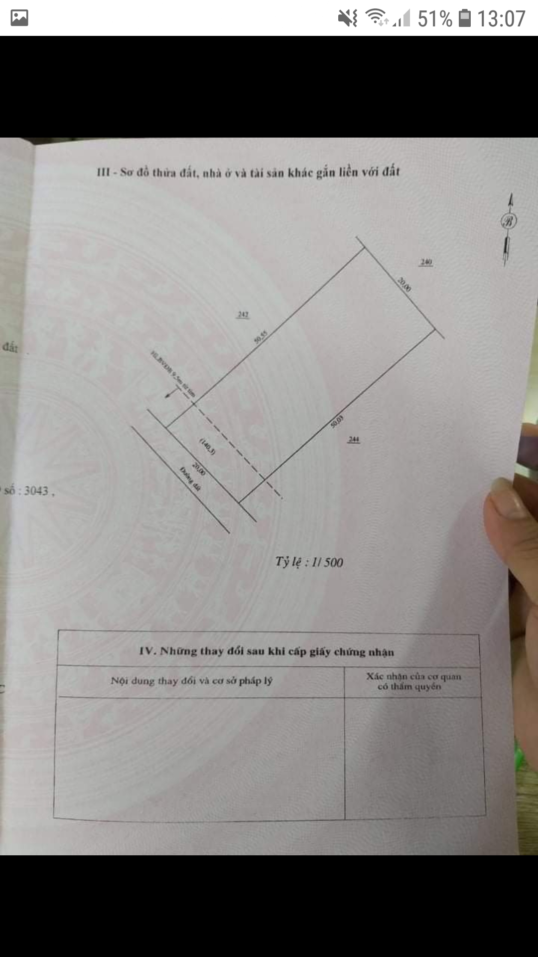 Bán đất xã Đồng Tâm dt 20×50 giá 450tr