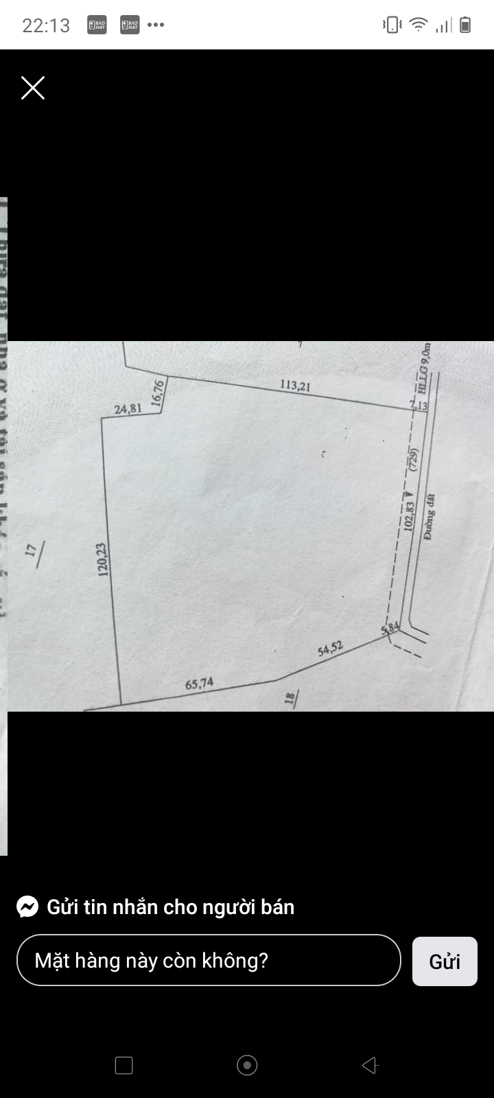 Bán đất minh thành chơn thành giá 2tỷ/ha dt 102×113