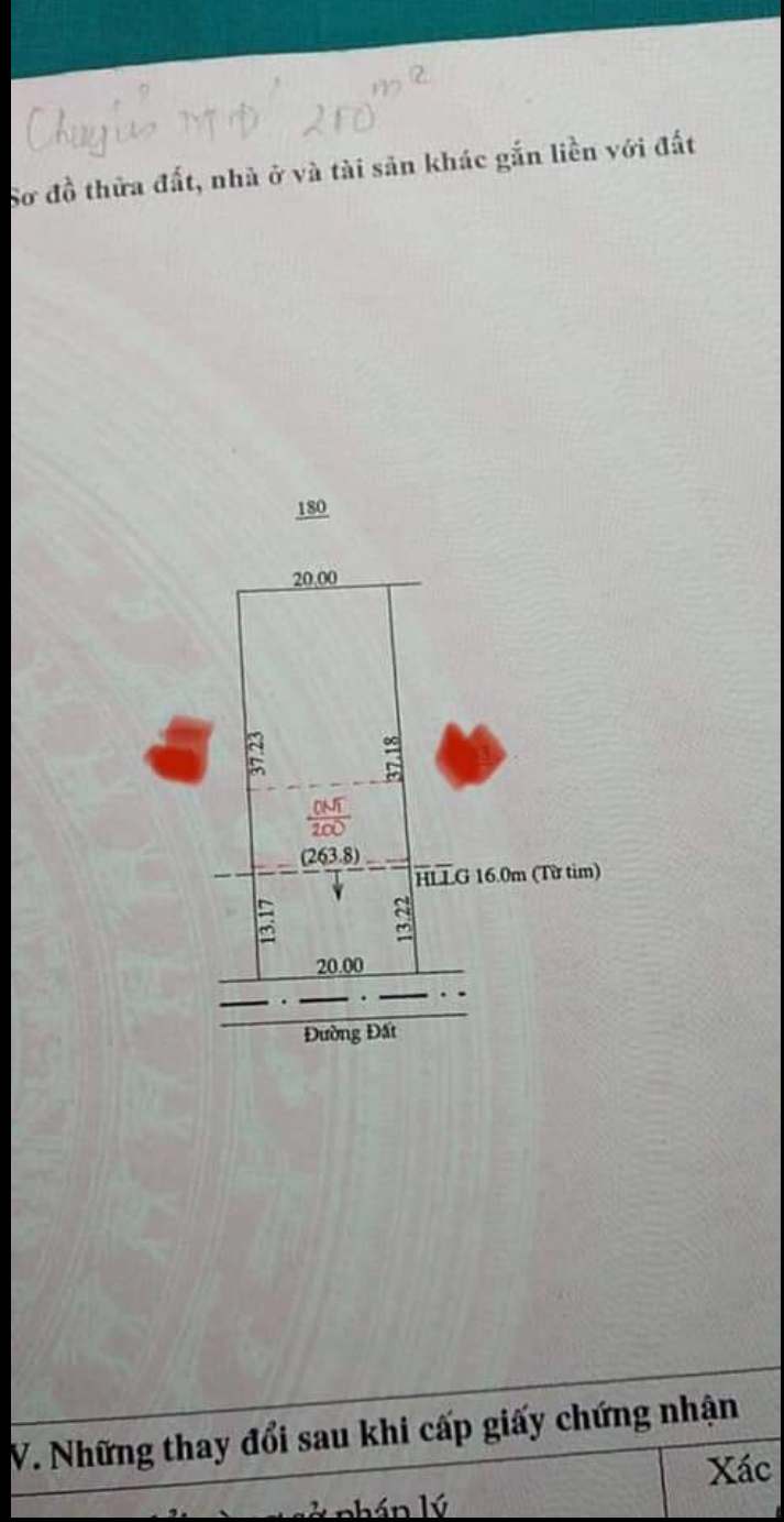 Bán đất mặt tiền cao bá quát giá 200tr/m dt 20×50×200tc