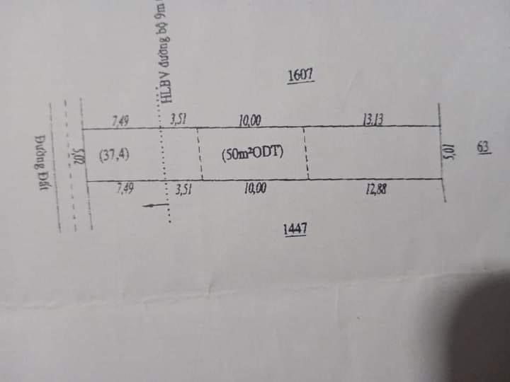 Bán đất Tt Tân Khai giá 650tr dt 5x34x50m