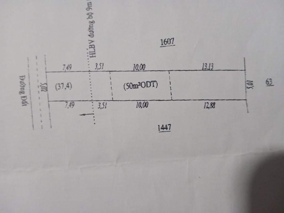 Bán đất Tân Khai giá 650tr dt 5x34x50m