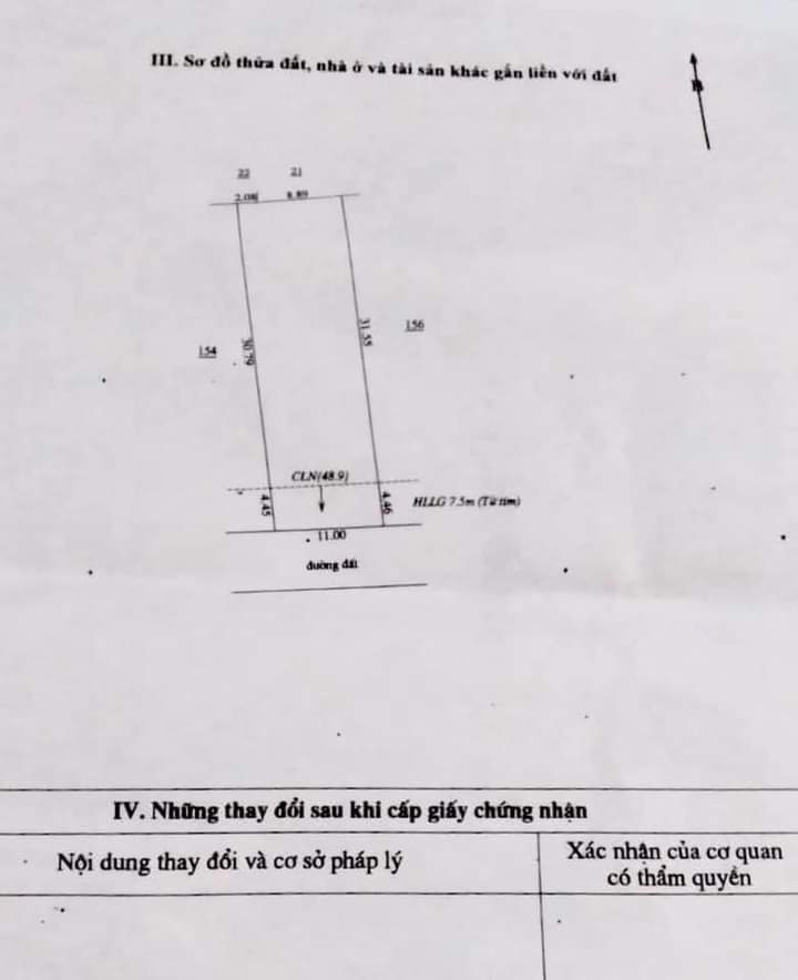 Bán đất ấp 3b minh hưng giá 2tỷ100 dt 11×35×100tc