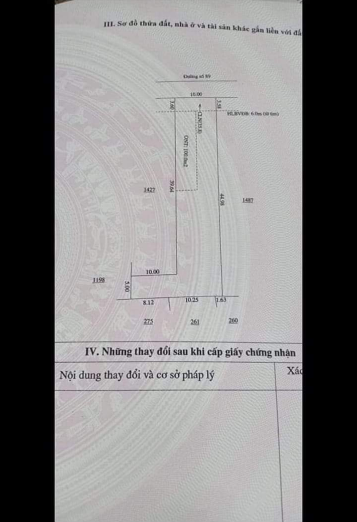 Bán đất ấp 2 minh hưng giá 1tỷ430 dt 10×40×100tc