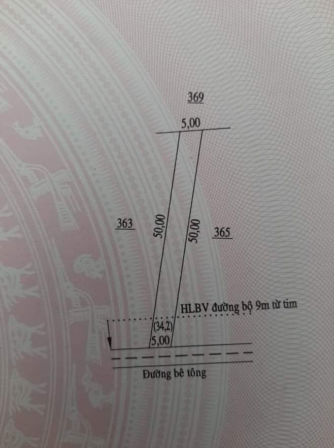 Bán đất Tân Khai giá 750tr dt 5×50