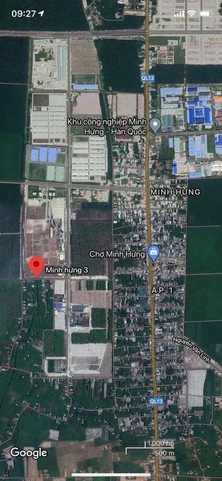 Bán đất Minh Hưng- Chơn Thành giá 680tr dt 5x50x100tc
