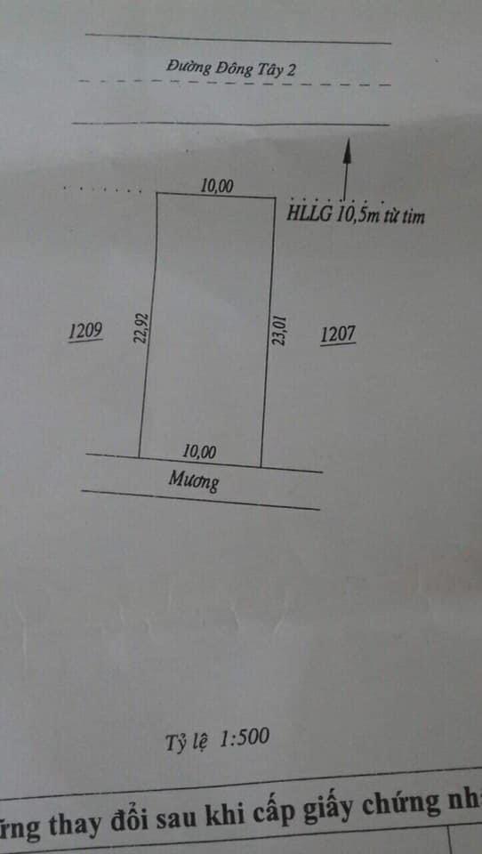 Bán nhà xã Tân Khai giá 2tỷ2 dt 250,7m2