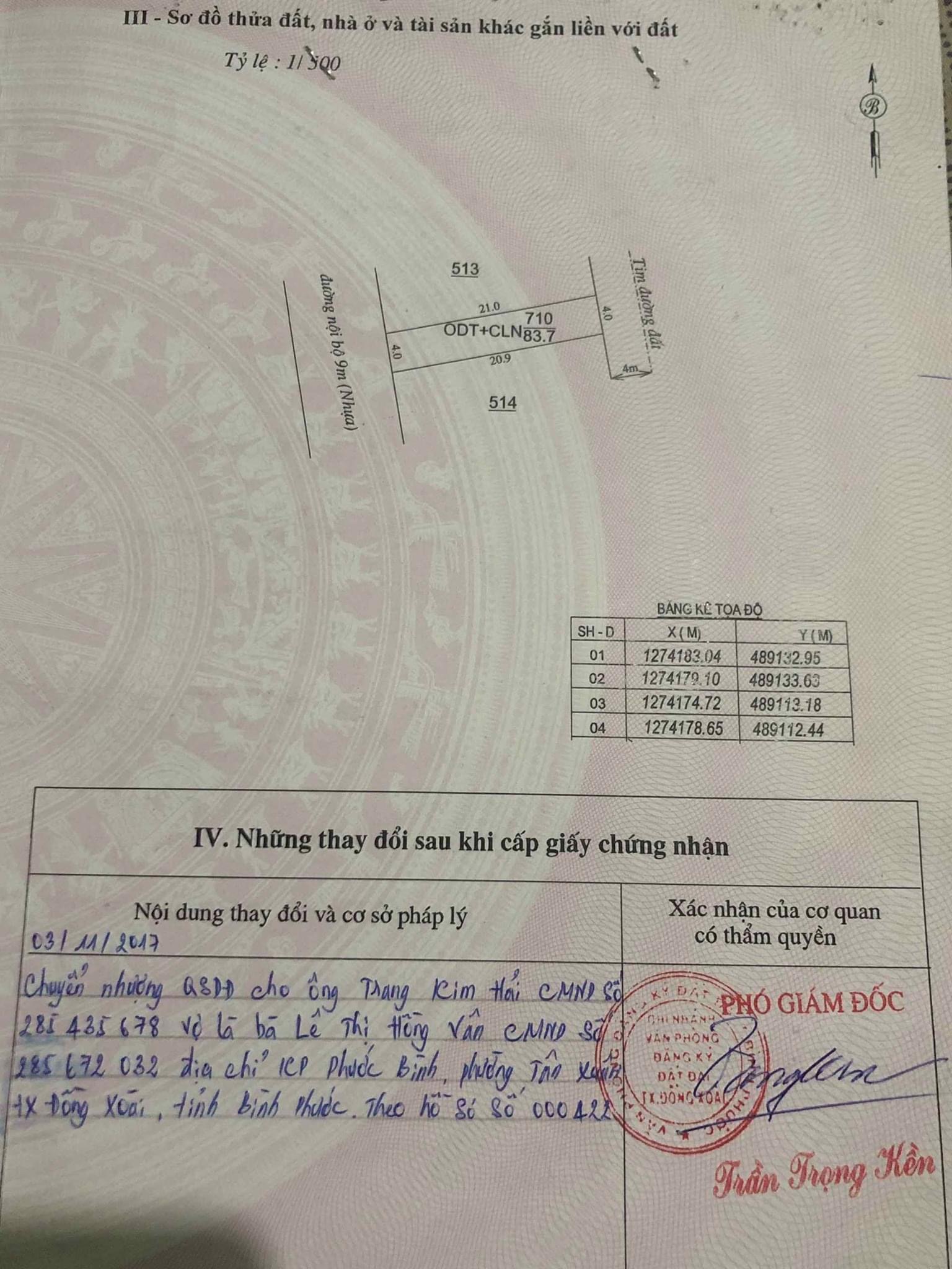 Bán nhà phường Tân Xuân giá 930tr dt 4*21*70tc