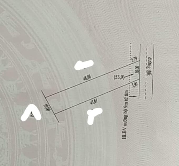 Bán đất Tân Khai giá 1ty9 dt 10x48x50tc