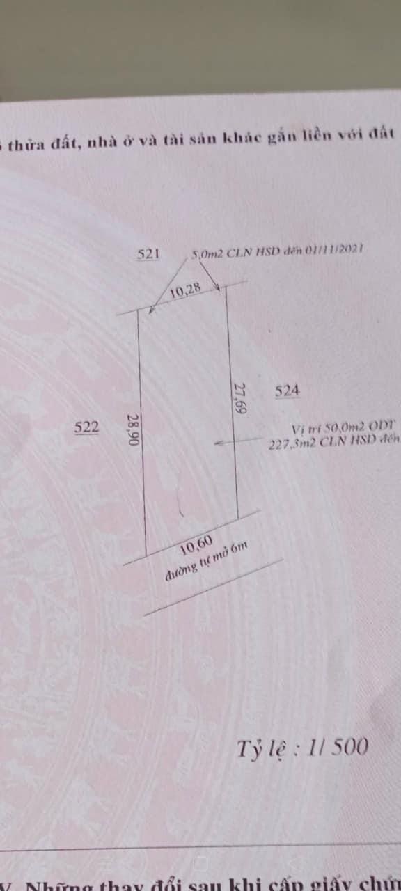 Bán đất phường Tân Đồng giá 90tr/m dt 10*28*50tc