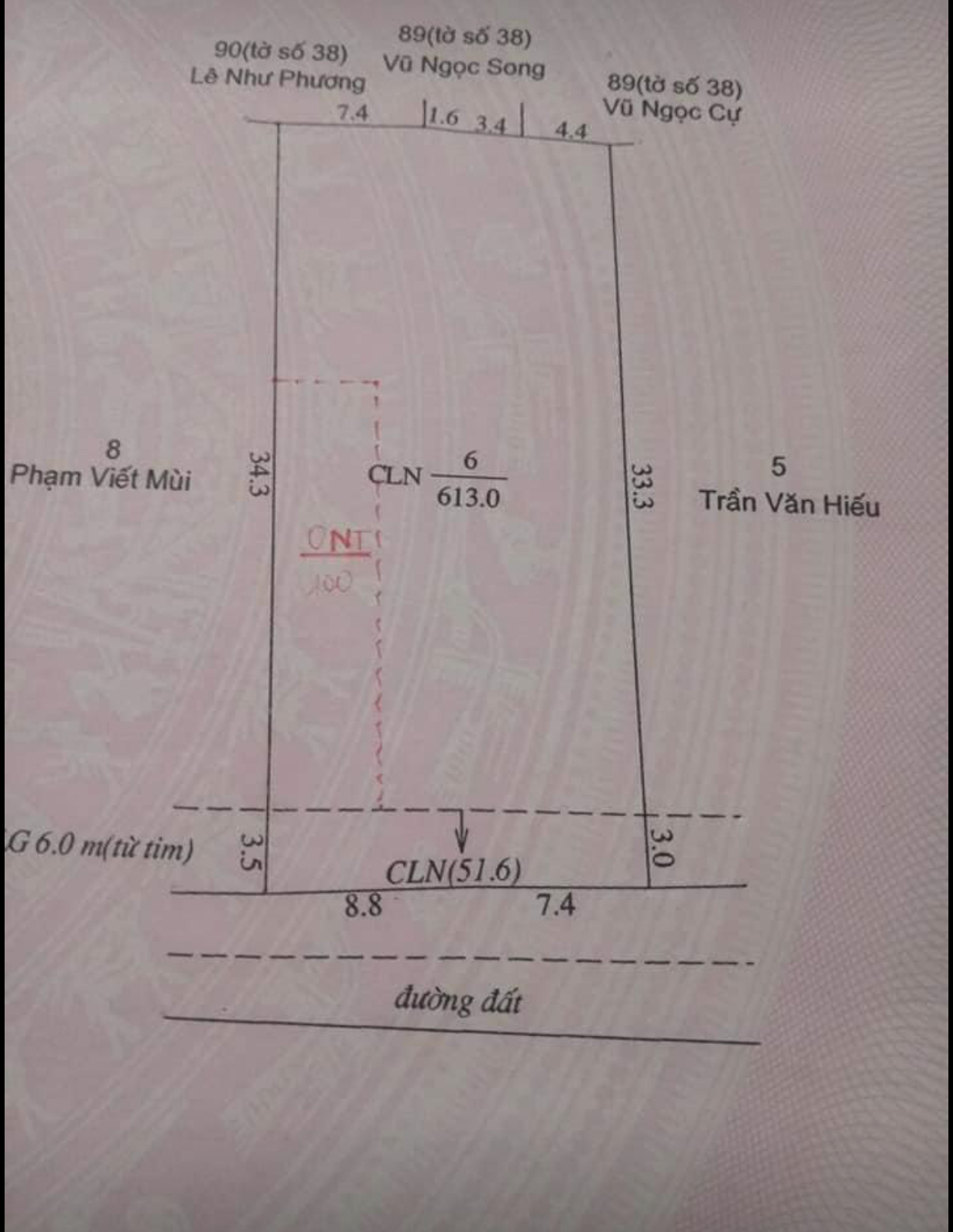 Bán đất Minh Hưng giá 190tr /m dt 15×34