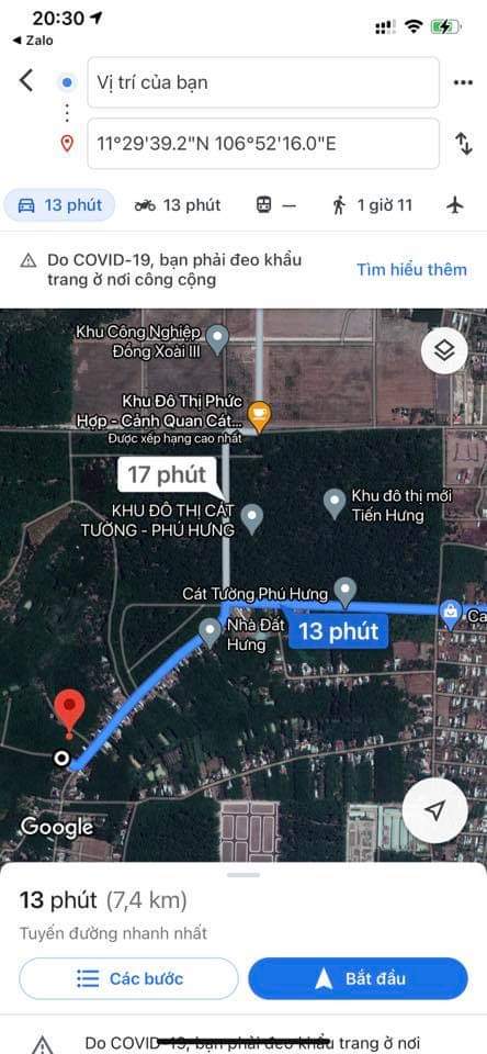 Bán đất có cao su xã Tiến hưng giá 16tỷ dt 1ha6