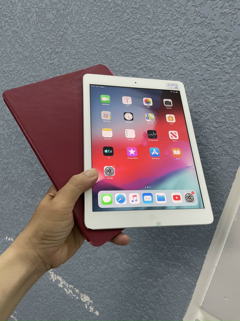 iPad Air 1 16g wifi + xài được sim 4g full zin 99% đẹp keng, mỏng nhẹ, game ngon,.