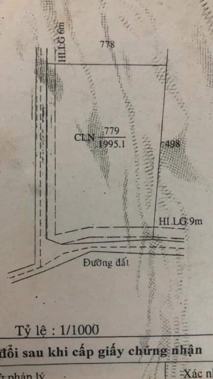 Bán đất xã An Phú giá 900tr dt 2 sào