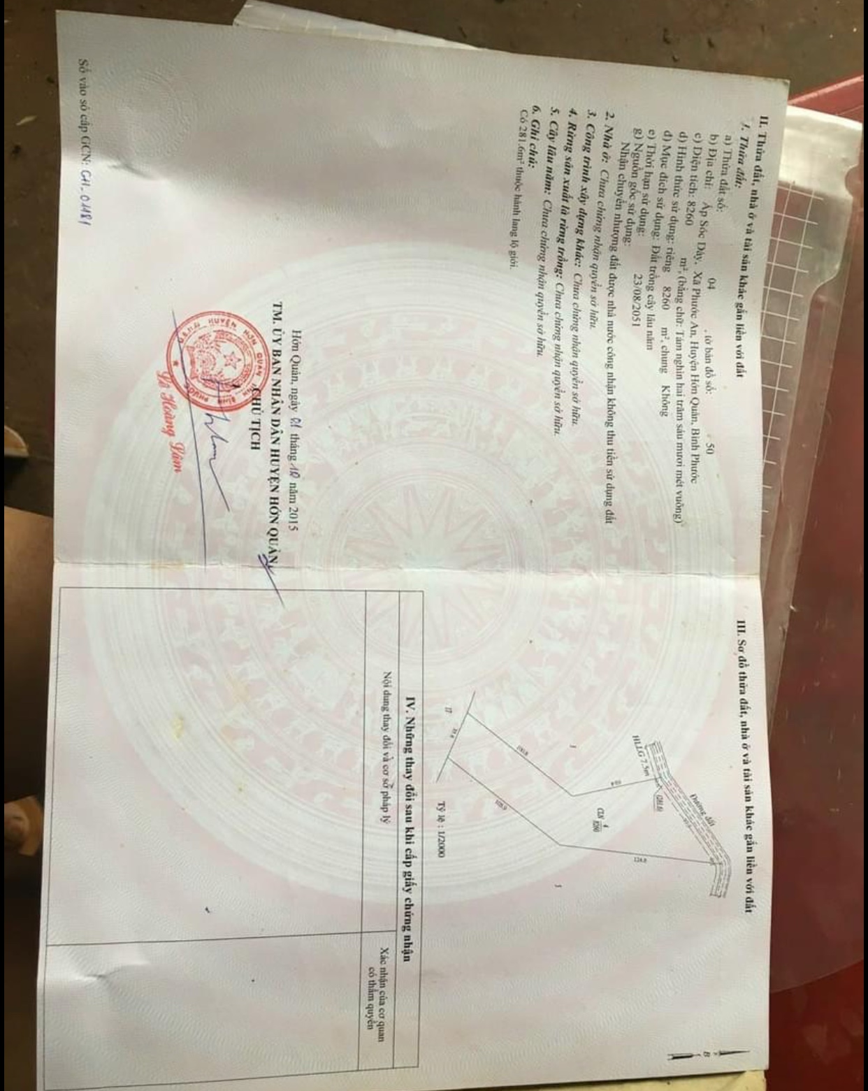 Bán đất xã Phước An giá 3ty1 dt 8 sào 2