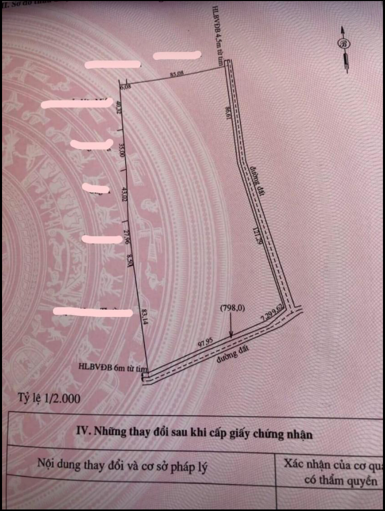 Bán đất xã Lộc Phú giá 3,5tỷ dt 2,2ha