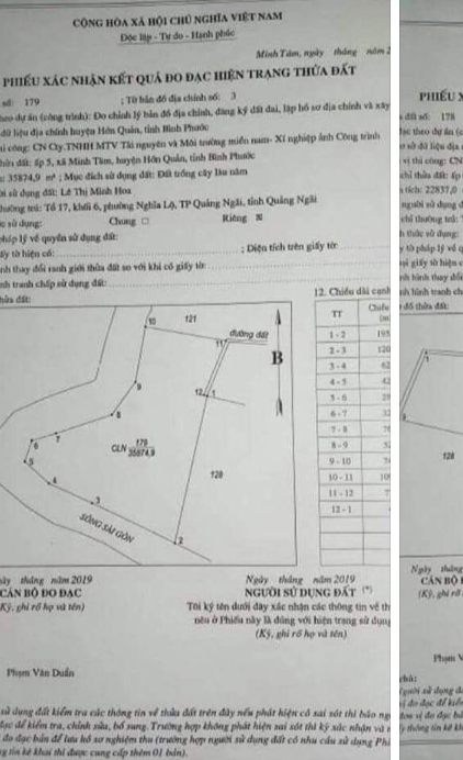Bán đất Minh Tâm giá 1,1tỉ dt 1ha