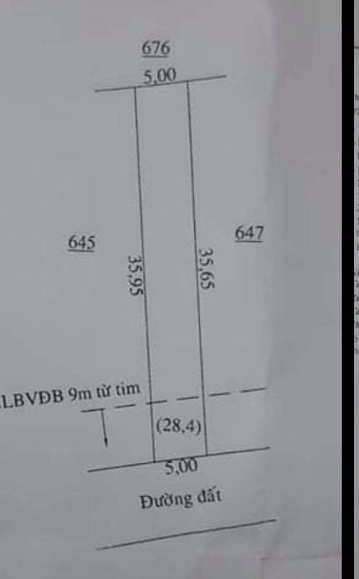 Bán đất phường An Lộc giá 600tr dt 5×35×50tc