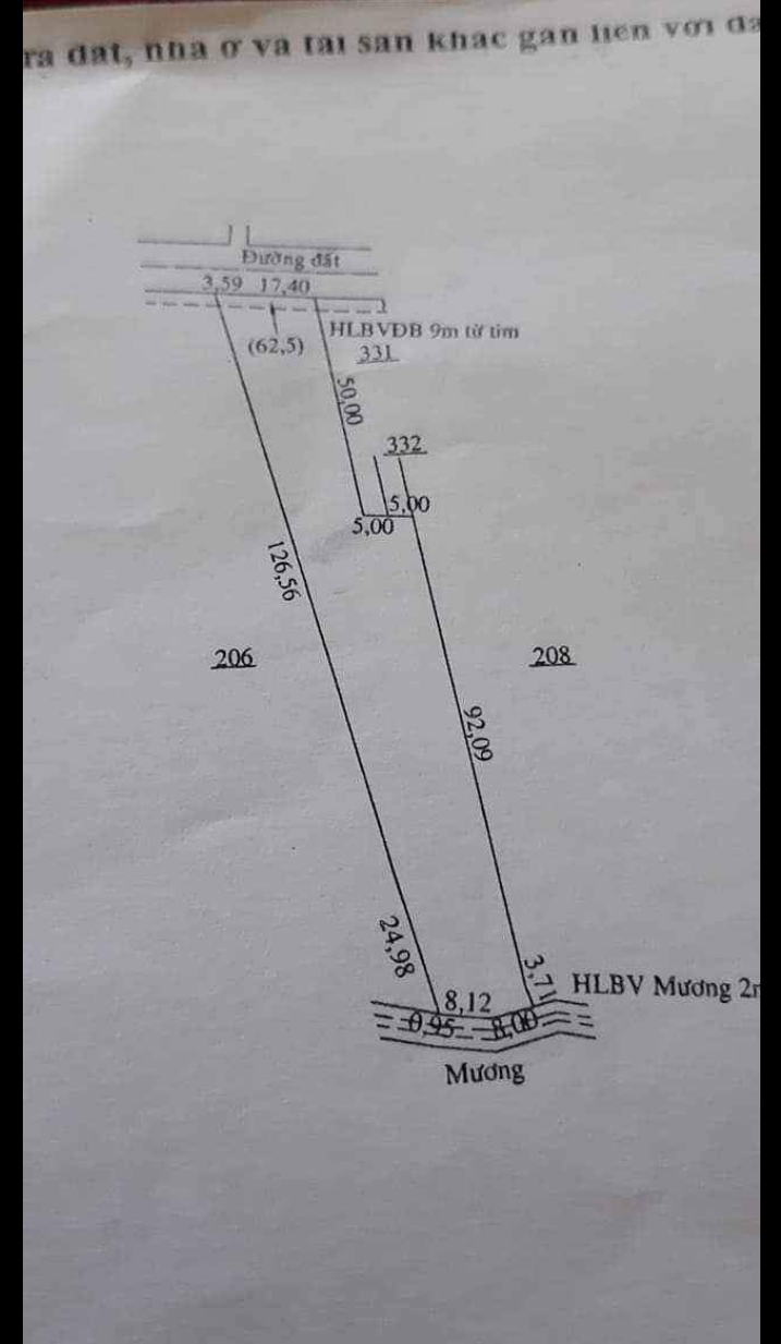 Bán đất có nhà xã Thanh Phú giá 1tỷ780 dt 2xào9×100tc