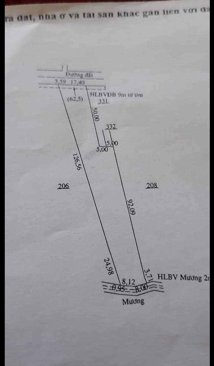 Bán đất có nhà xã Thanh Phú giá 1tỷ780 dt 2xào9×100tc