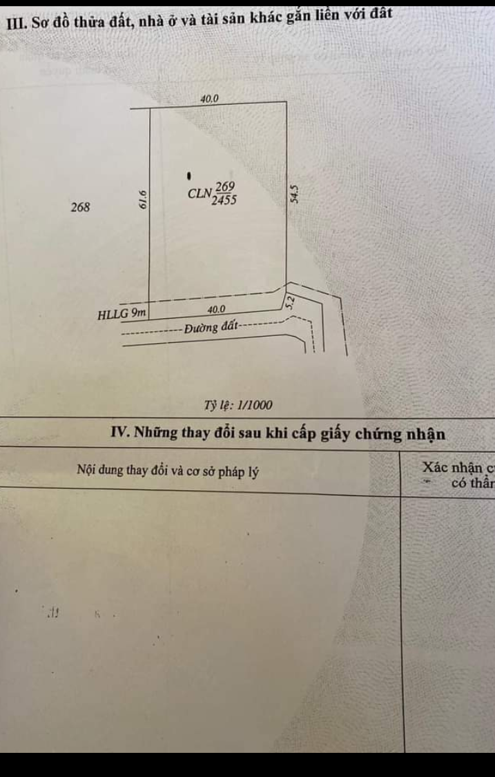 Bán đất phường Hưng Chiến giá 2tỷ200 dt 40×61