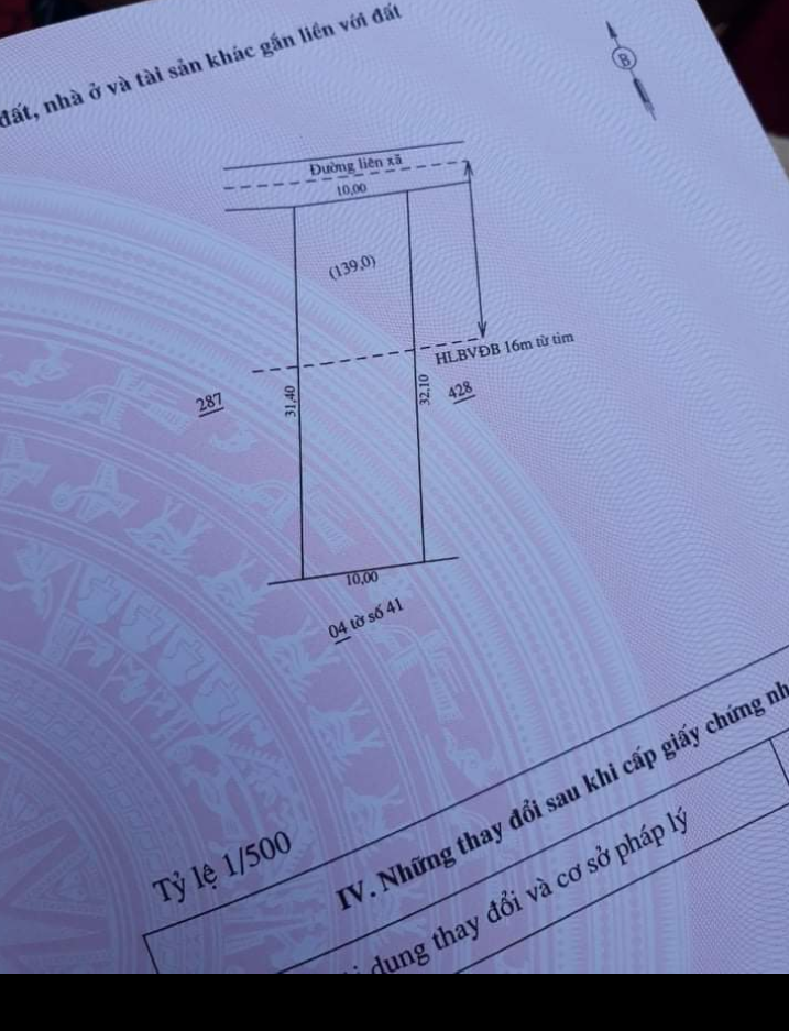 Bán đất ấp 8 xã Lộc Thái giá 760tr dt 10×32×100tc
