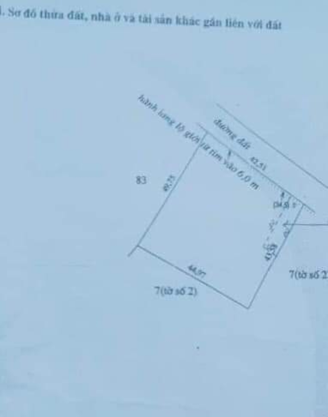 Bán đất xã Bình Thắng giá 45trm dt 42*50