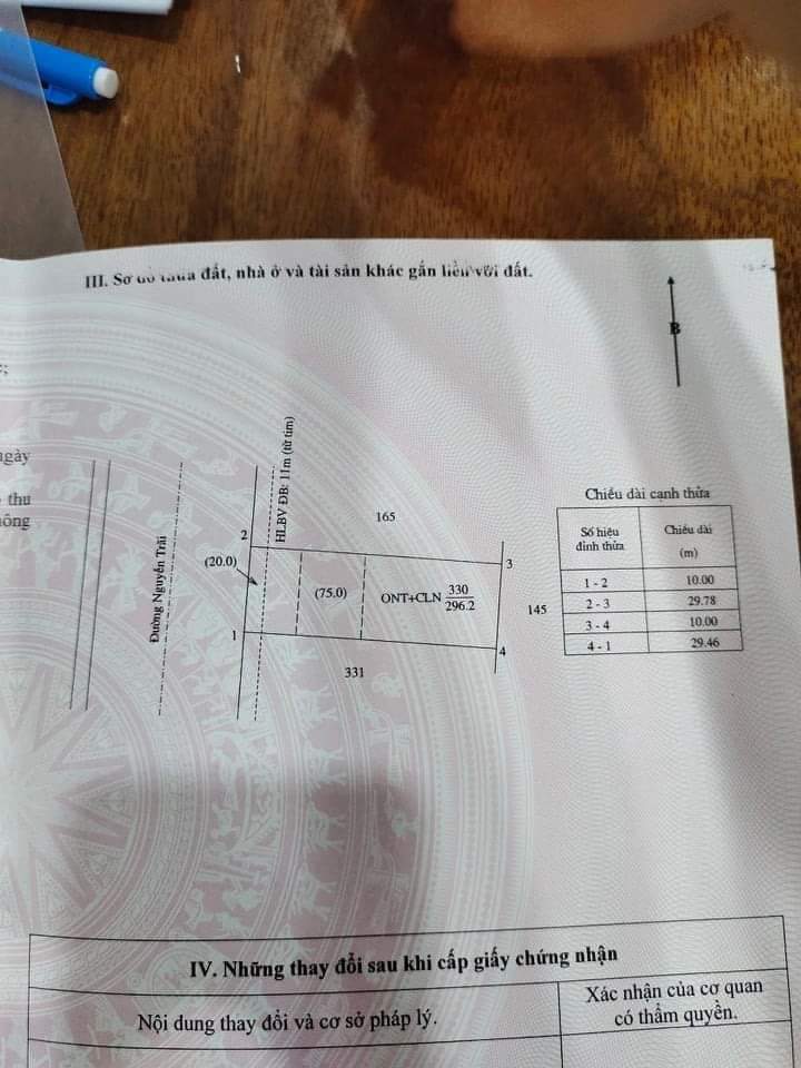 Bán đất Nhơn Hòa 2  xã Long giang giá 1 tỷ 750tr dt 10x30x75 tc