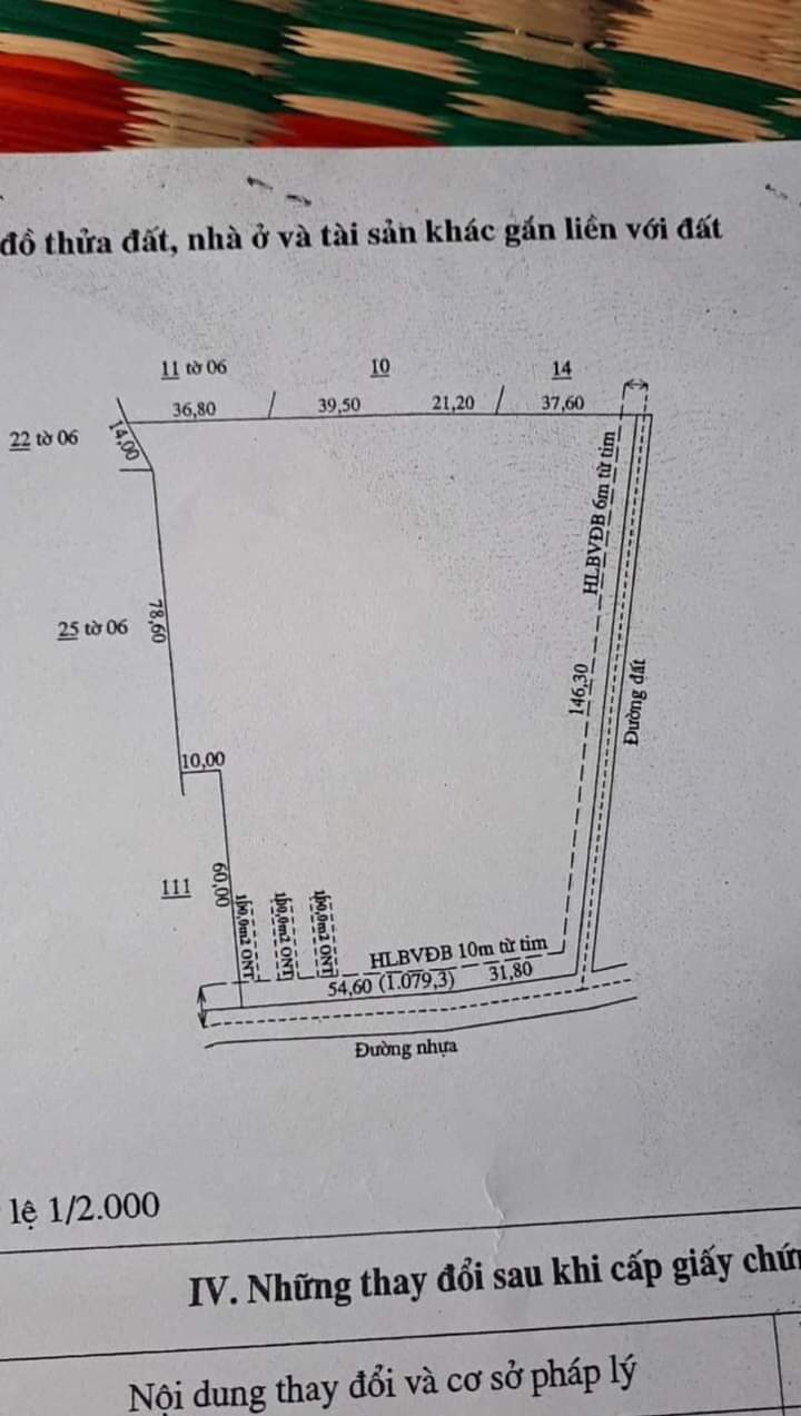 Bán đất xã Lộc Thạnh giá 12tỷ dt 1ha6×300tc