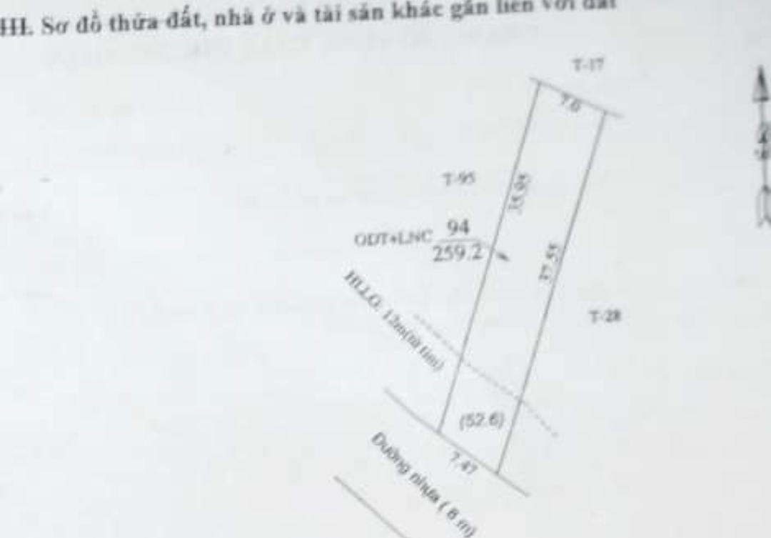 Bán đất Thị trấn Thanh Bình giá 270tr/m dt 7*37