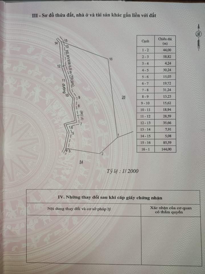 Bán đất xã Tân Hưng giá 5tỷ2 dt 1ha4