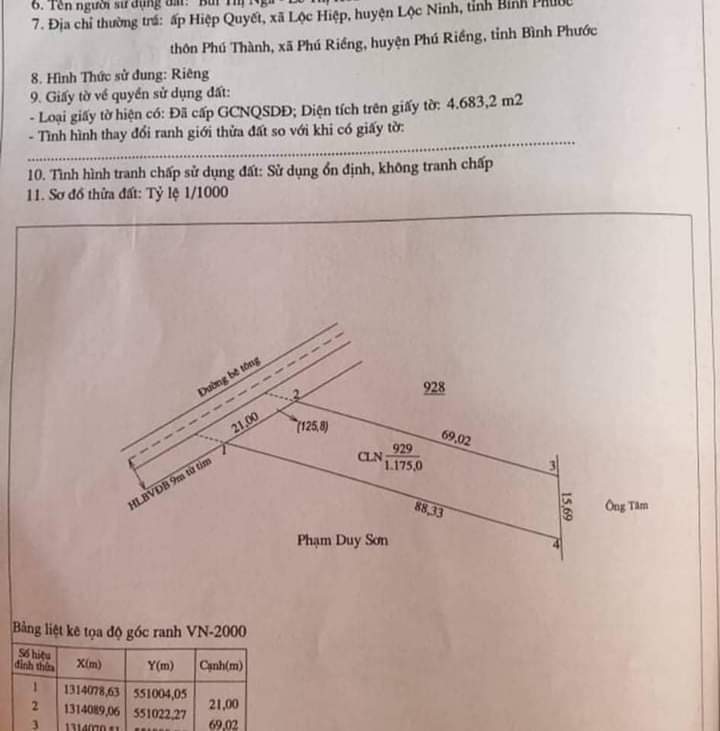 Bán đất xã Lộc Hiệp giá 750tr dt 15×70