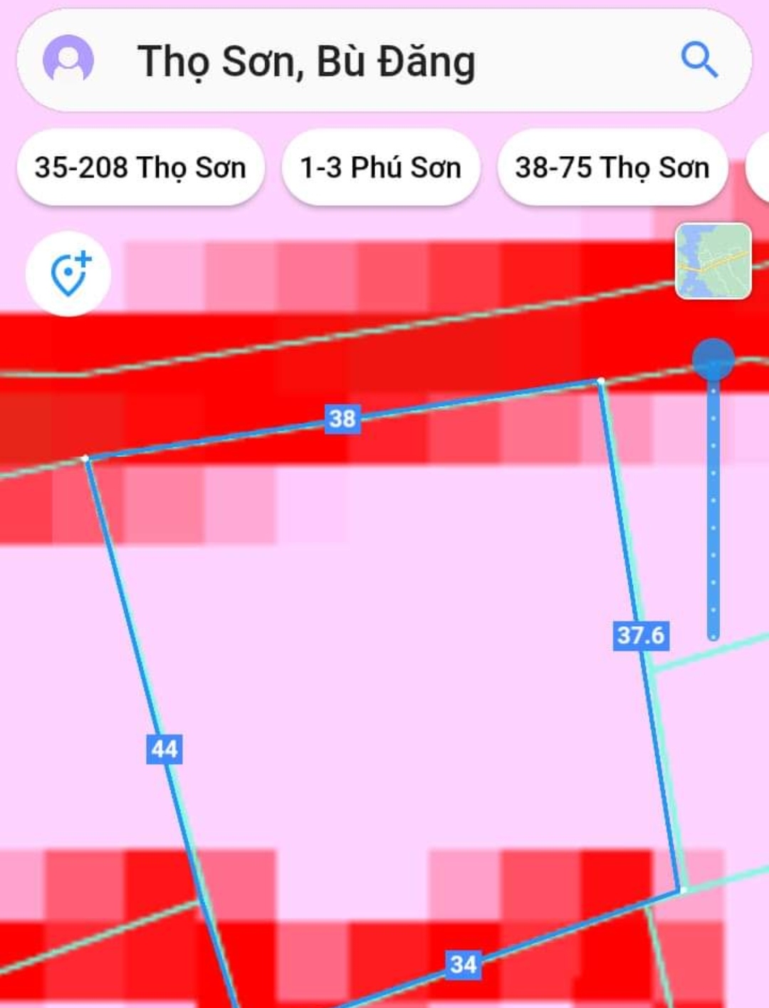 Bán đất xã Thọ Sơn giá 1tỷ750tr dt 38*44