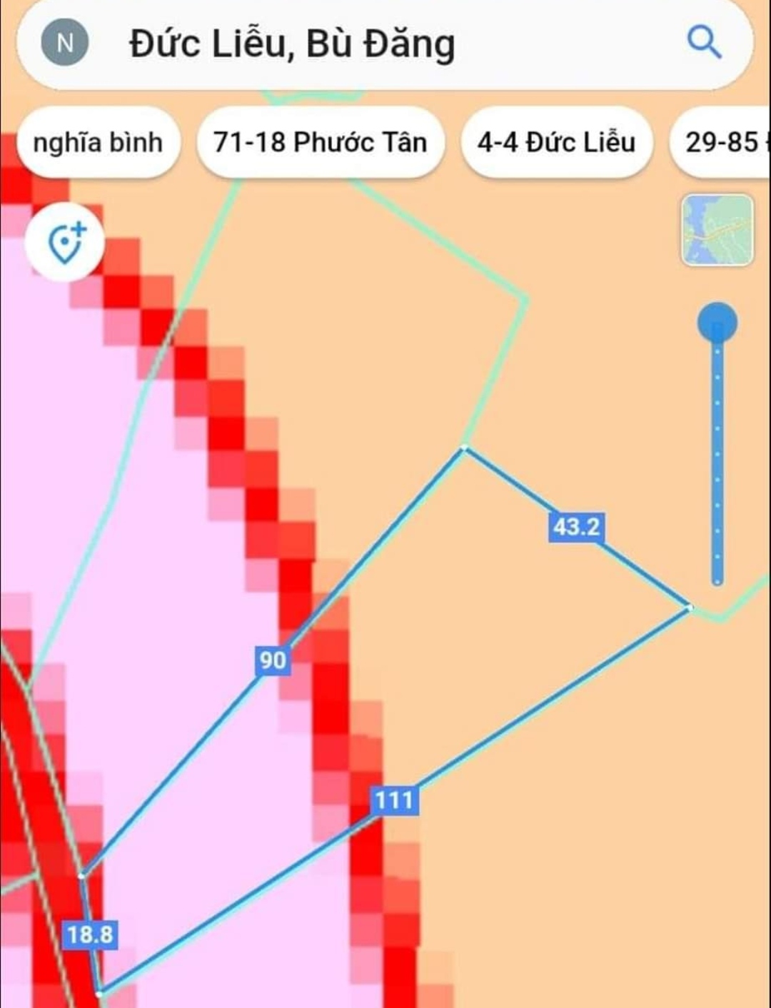 Bán đất xã Đức Liễu giá 850tr dt 2,9sào