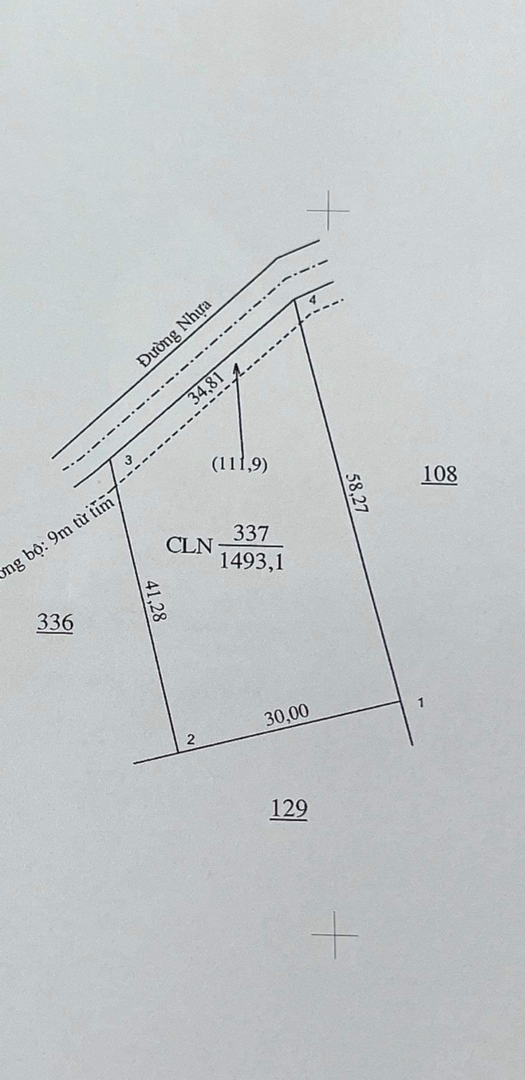 Bán đất xã Phước Thiện giá 52tr/m dt 34*58