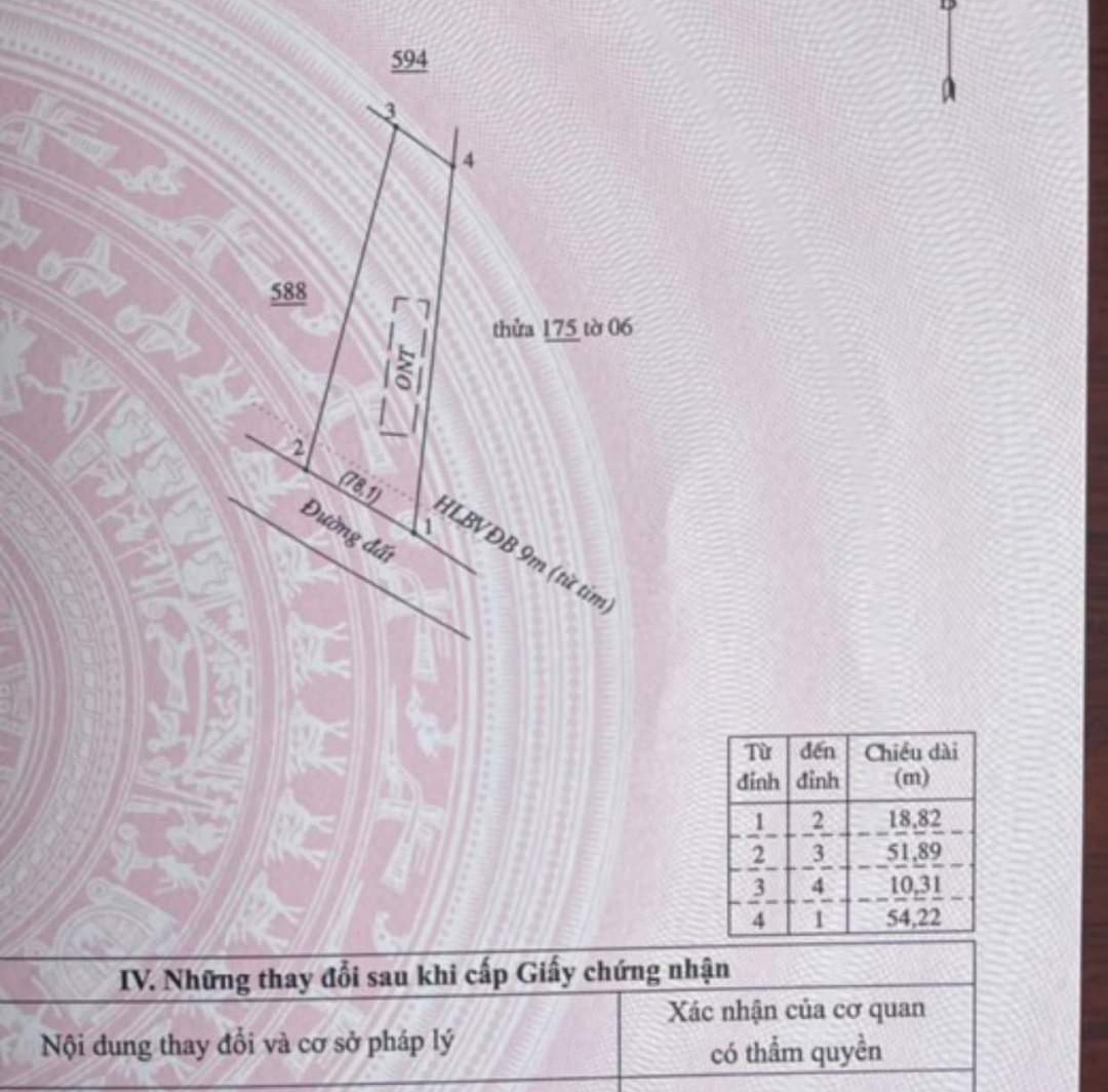 Bán đất xã Nghĩa Bình giá 55tr/m dt 18*51*100tc