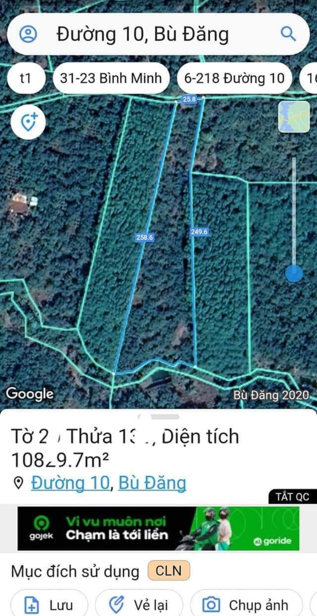 Bán đất xã Bình Minh giá 2,1tỷ dt 1,1ha