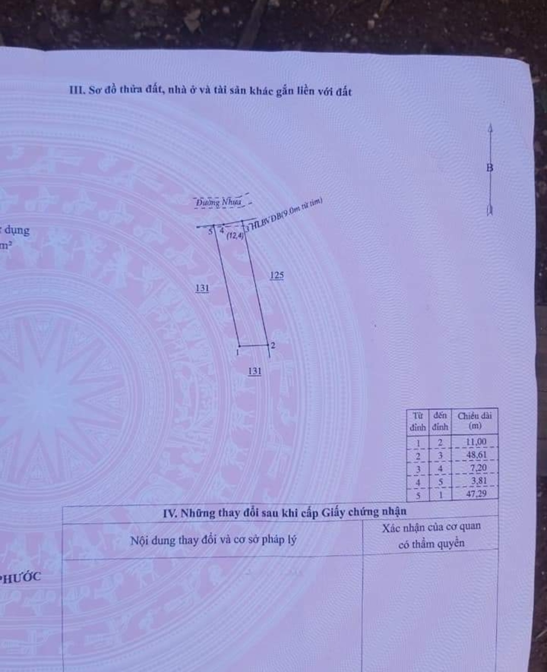 Bán đất xã Đồng Nai giá 85tr/m dt 11*48*100tc