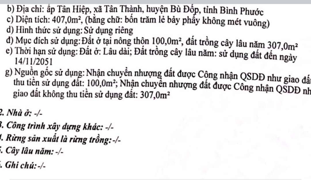 Bán đất xã Tân Thành giá 620tr/lô dt 10*41*100tc