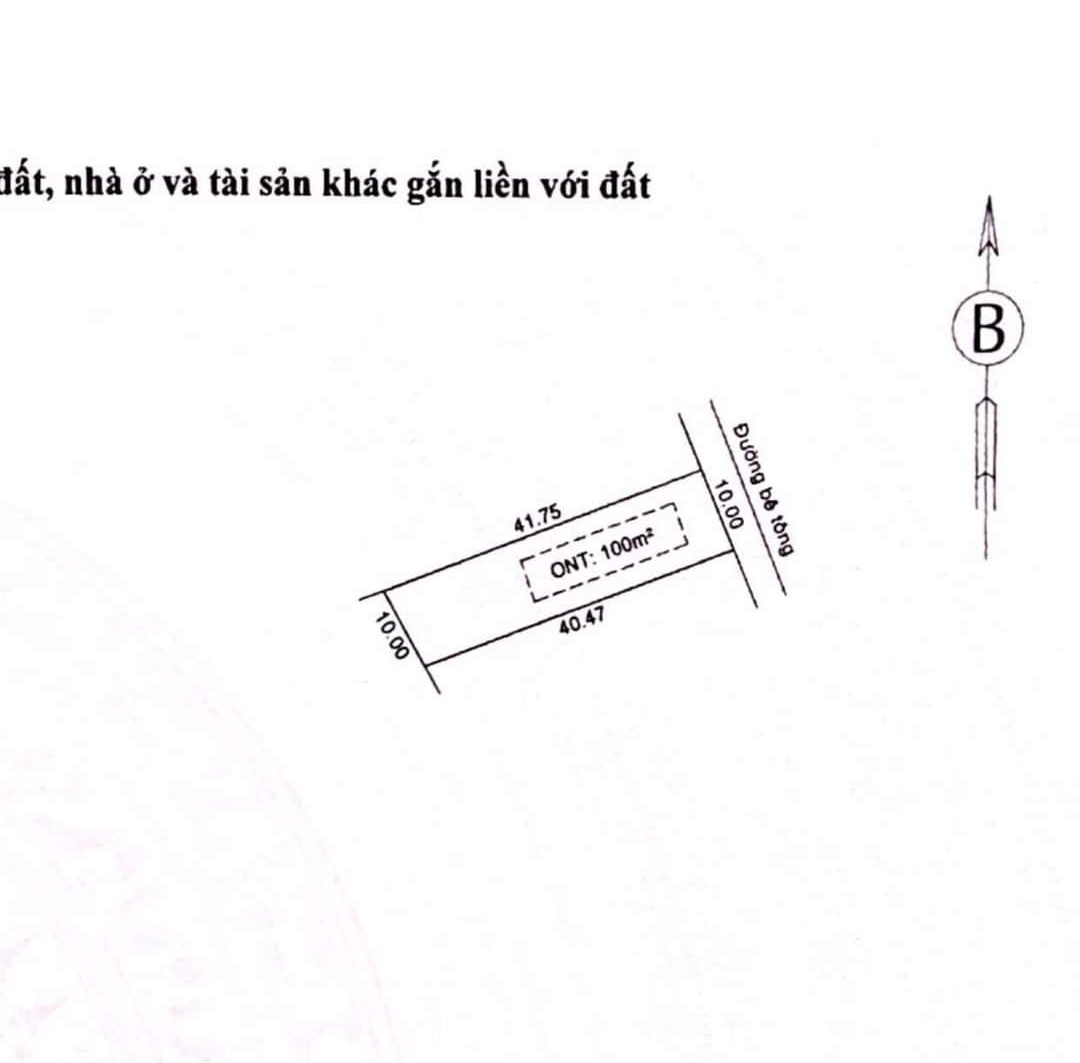 Bán đất xã Tân Thành giá 620tr/lô dt 10*41*100tc